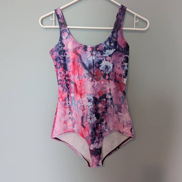 Pink and Purple Tie-Dye One Piece Swimsuit - Picture 1 of 1